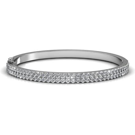 Glamour armbanden - Zilver en kristal