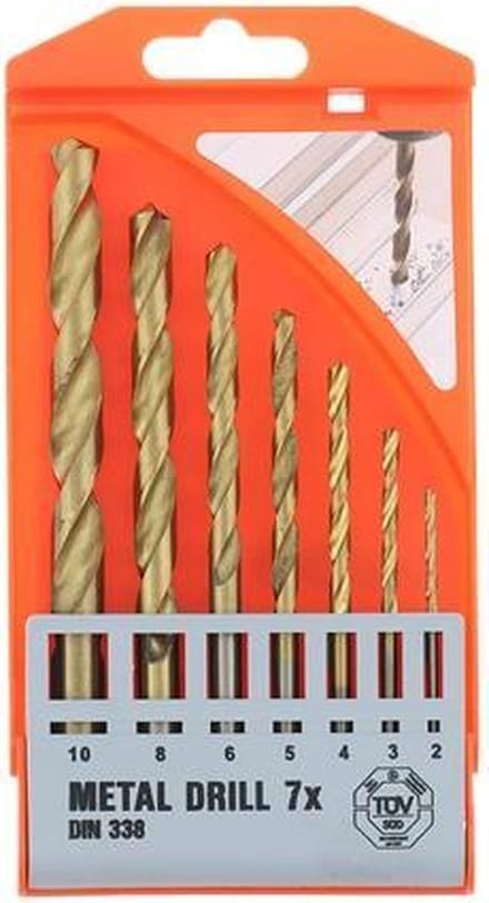 Metaalboor - Metaalboren set - Boorset - 7 stuks - Verschillende maten - Werckmann borenset