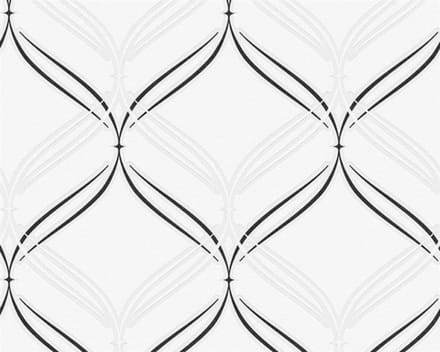ZWART WIT RETRO MODERN BEHANG 95182-1