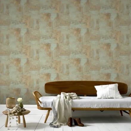 Decomode Vliesbehang Luxury Concrete - Groen - 10,05m X 53cm