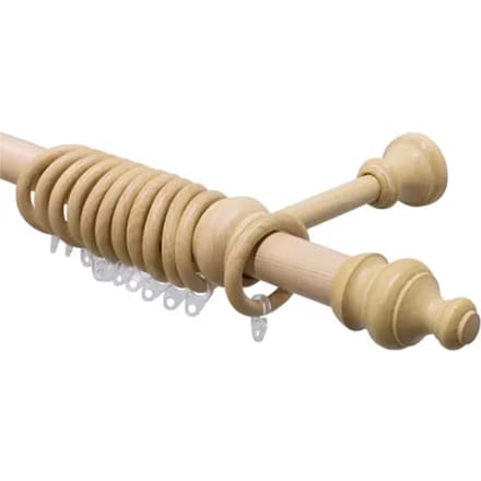 Decomode - Gordijnroede - Diam. 28mm 120cm - Wand - Eiken