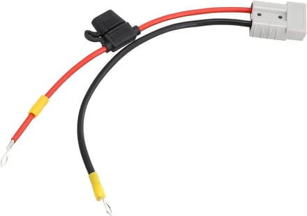 Verlengkabel 50 Amp - Accukabel - Stroom Distributie - Waterdichte Afdichting - 30cm 10AWG - Rood