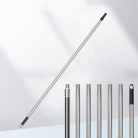 Verlengstang Verfroller - Telescoopstang - Schilderen Hoge Muren - Verstelbare Lengte - 2.8 Meter - Zilver