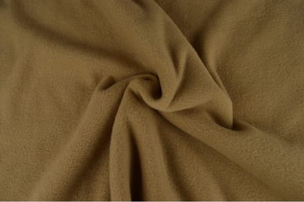 Fleece stof - Donker beige - 1 meter - Per meter - Anti pilling fleece