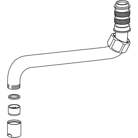 KWC spout 45 cm for gastro fittings K.33.42.56.000