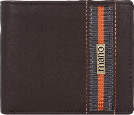 mano Don Leonardo Portemonnee RFID Leer 11 cm - Jongens - Horizontaal - dunkelbraun