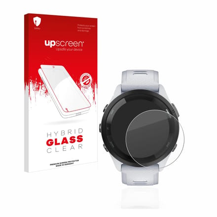 upscreen - Screenprotector voor Garmin Forerunner 265 (46 mm) - Folie Beschermfolie Beschermglas transparant