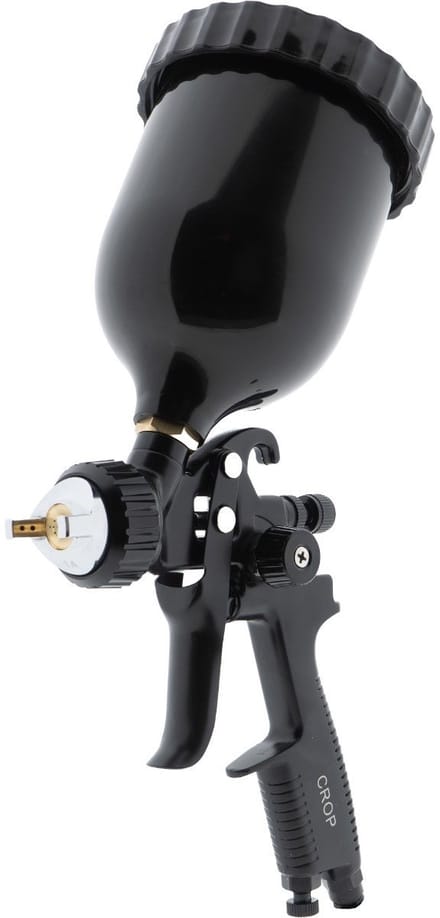 CROP HVLP Verfspuit BLACK + bovenbeker - 1,3mm