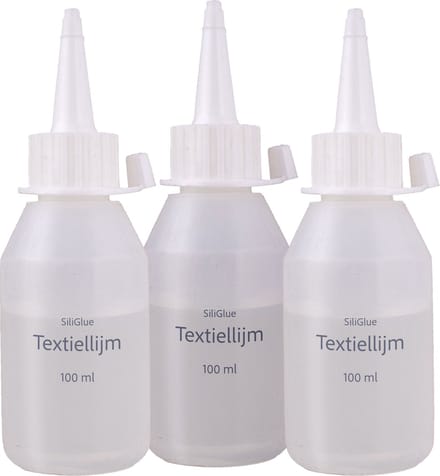Siliglue - Textiellijm - 100 ML - set van 3 flesjes met doseerdop