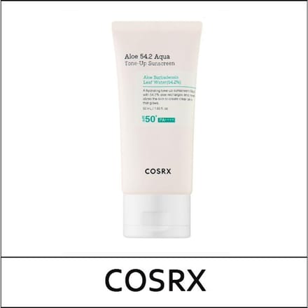 [COSRX] (tm5) Aloe 54.2 Aqua Tone-Up Sunscreen 50ml / (cu) white