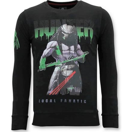 Exclusieve Sweater Heren - Predator Hunter - Zwart