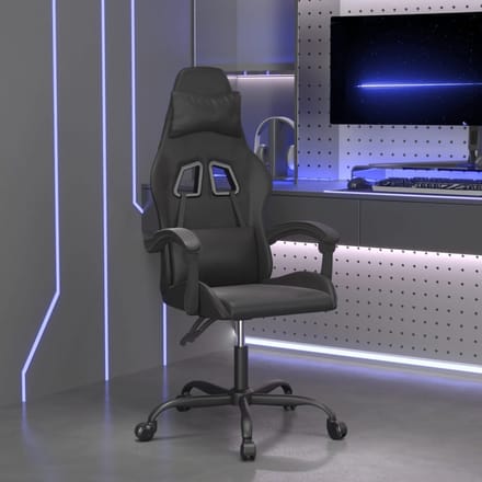 vidaXL - Gamestoel - kunstleer - zwart