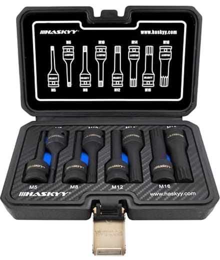 8-delige Universele Multi-Tooth 1/2 Inch Impactsleutel Socket Set