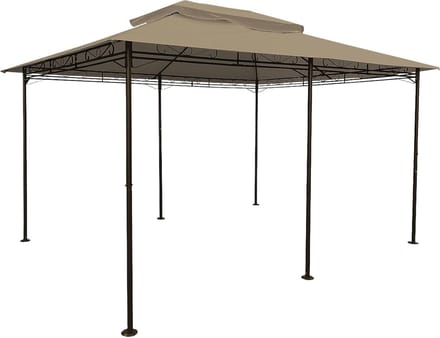 Dak voor paviljoen - Overkapping dak - Bescherming tegen weer - Waterdichte coating - 4x3 meter - Bruin