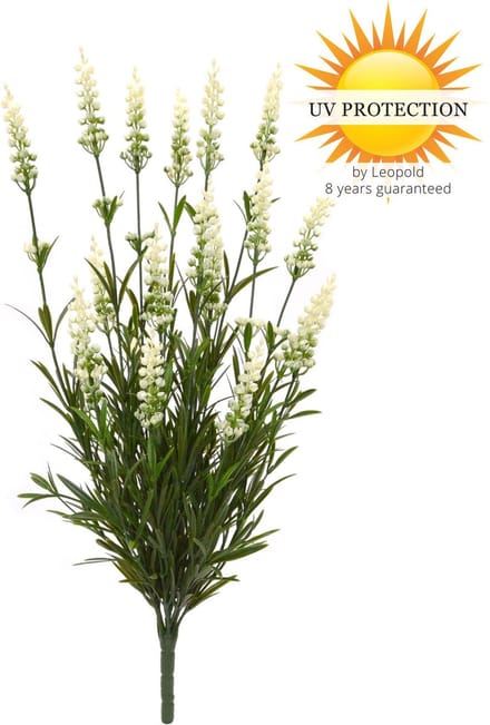 Kunstboeket Lavendel wit 50 cm UV
