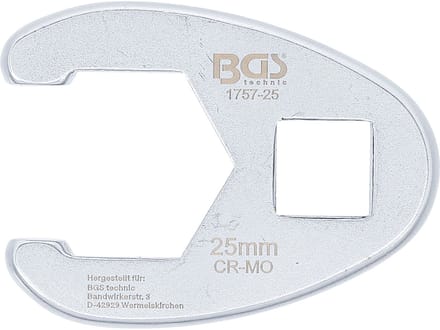BGS Vierkante moersleutel aandrijving 12,5 mm (1/2") SW 25 m...