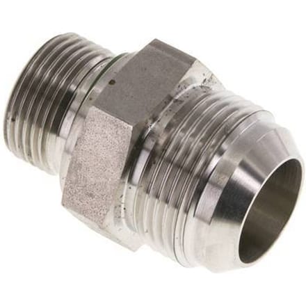 JIC  Dubbele Nippel G3/4'' X UN 1-5/16''-12 RVS FKM 170bar