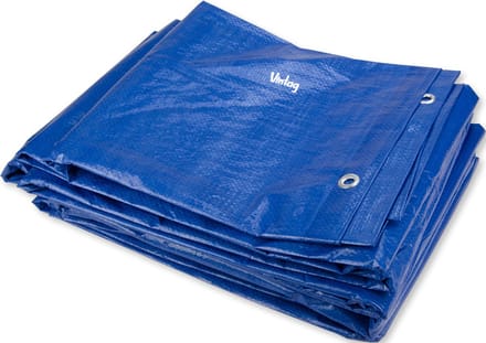Dekzeil - 2x3 M - Blauw - PE - 80gr/m² - Scheurbestendig - Aluminium Oog/1M