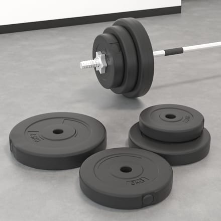 vidaXL - Halterschijven - 6 - st - 30 - kg - cement