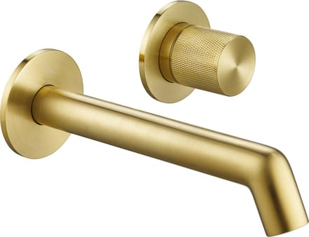 Ben Engraved Cross afdekset voor inbouw wastafelkraan geborsteld messing pvd-coating