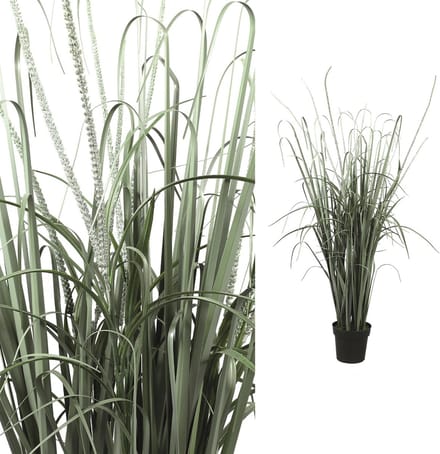 PTMD Kunstplant Leaves Groen Gras plant