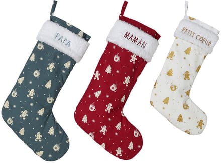 Vertbaudet Set van 3 kerstsokken