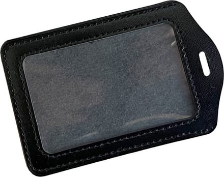 Fako Bijoux - Badgehouder - PU Leder - Kunstleer - Verticaal - Zwart