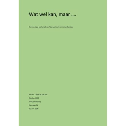 Wat Wel Kan, Maar - Sjef van Put