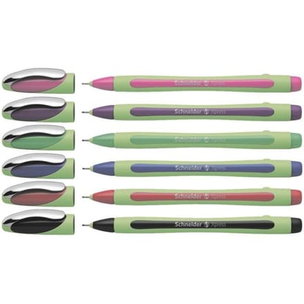 Schneider Schreibgeräte Fineliner Xpress 08 Karton-Etui 6 Stück 190086 Rollerballpen 6 stuk(s)