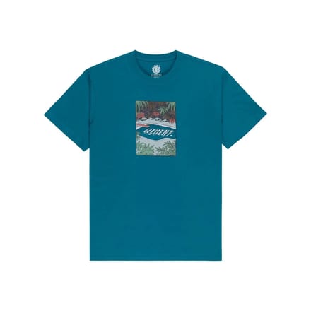 Element Poolside T-shirt Met Korte Mouwen Blauw M Man