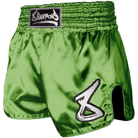 8 WEAPONS Strike Muay Thai Kickboxing Short Appel Groen - M