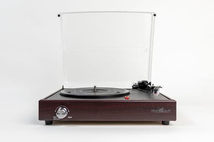 Knobbout Music United platenspeler met speaker/ Bluetooth, XL Gold