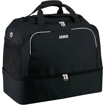 Jako Classico (Junior) Sporttas Met Bodemvak - Zwart | Maat: JR