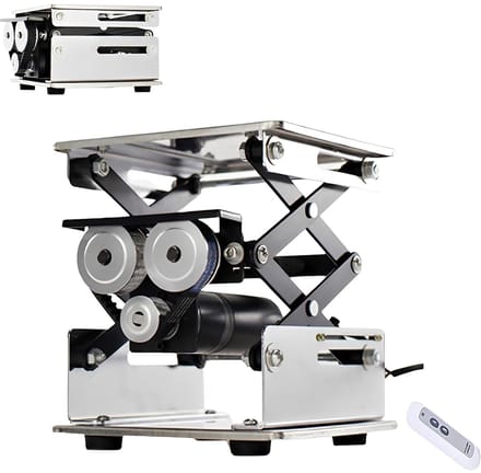 Elektrisch Hefplatform - Schaarheftafel - Precisie Positionering - Afstandsbediend - 10 kg capaciteit - Zilver