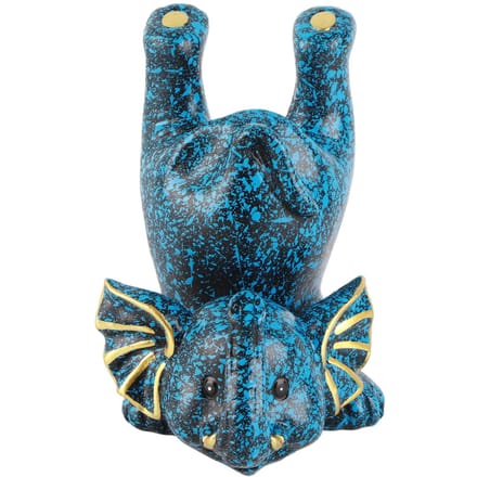 Attraction Créative Petit Éléphant Étagère à Lunettes Étagère d'Exposition Opticien Support de Rangement de Bureau blue