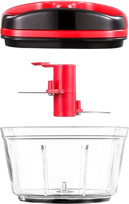 Famanu - Handmatige groentehakker – compacte snijmachine met e greep