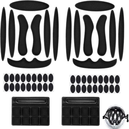 Fietshelm Vulling - Reserve Kussens - Helm Comfort - Honingraat Structuur - One Size - Zwart