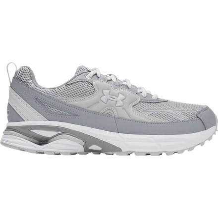 Under Armour Dames Apparition Tech Logo Leren Sneakers (Frost Grijs)