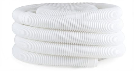 Zwembadslang 32 mm - 6 meter - Wit