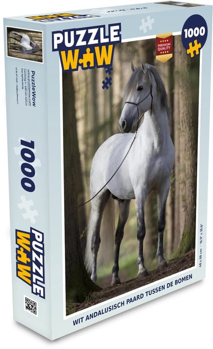 Puzzel Paard - Andalusiër - Wit - Legpuzzel - Puzzel 1000 stukjes volwassenen