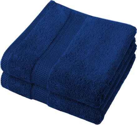 De Witte Lietaer Badhanddoek 100 X 150 Cm Katoen Blauw