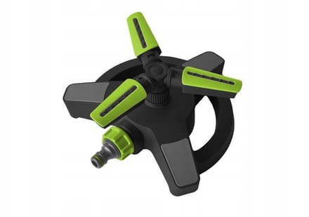 Stalco Serie - Roterende Tuin Sproeier - Drie Armen - 8 Functies - ABS TPR