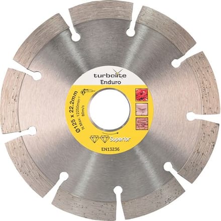Marcrist Turbolite Superior Enduro diamantschijf universeel 125x22,2mm