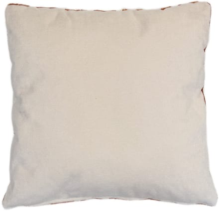Sierkussen Danal - Oranje Beige Chenille Kussen met Modern Patroon