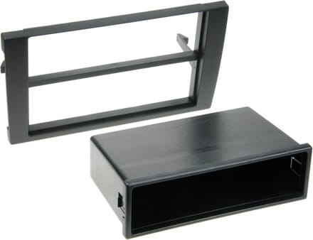 2-DIN Paneel geschikt voor Audi A4 B6 / B7 (8E) - Seat Exeo (3R) Kleur: Zwart
