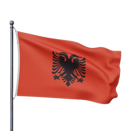 Trasal - vlag Albanië - albanese vlag 150x90cm