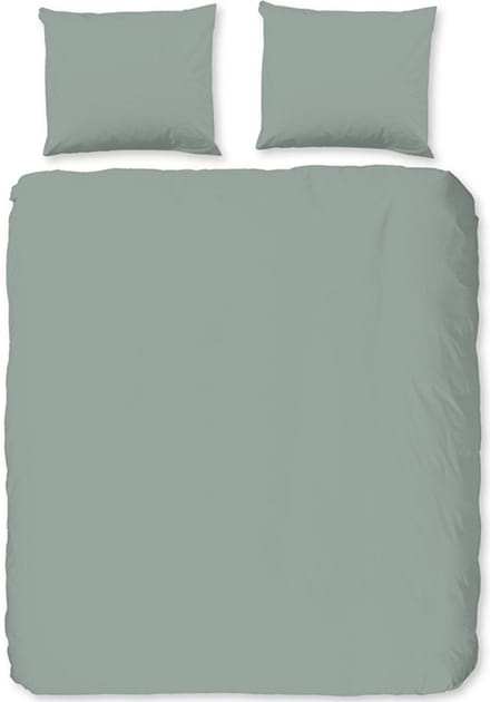 Zavelo Basic Uni Dekbedovertrek Groen-2-persoons (200 x 200/220 cm)