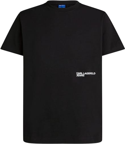 Karl Lagerfeld Jeans Eclipse Regular Fit T-shirt Met Korte Mouwen Zwart S Man