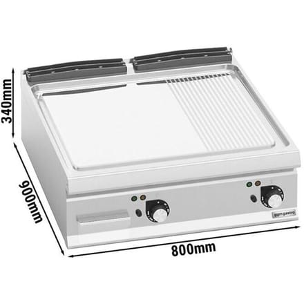 GGM Gastro Elektro Bratplatte - 13,2 kW - Glatt & Gerillt
