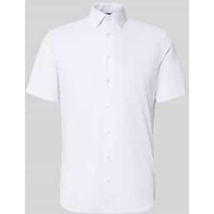 slim fit zakelijk hemd met kentkraag